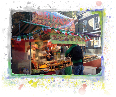דוכני אוכל באיסט לונדון - חוגגים ב-Mexican סטייל