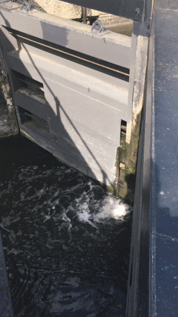 River Canal Lock opening