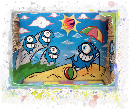 PEZ ציור קיר מדהים בלונדון PEZ ציור קיר מדהים בלונדון