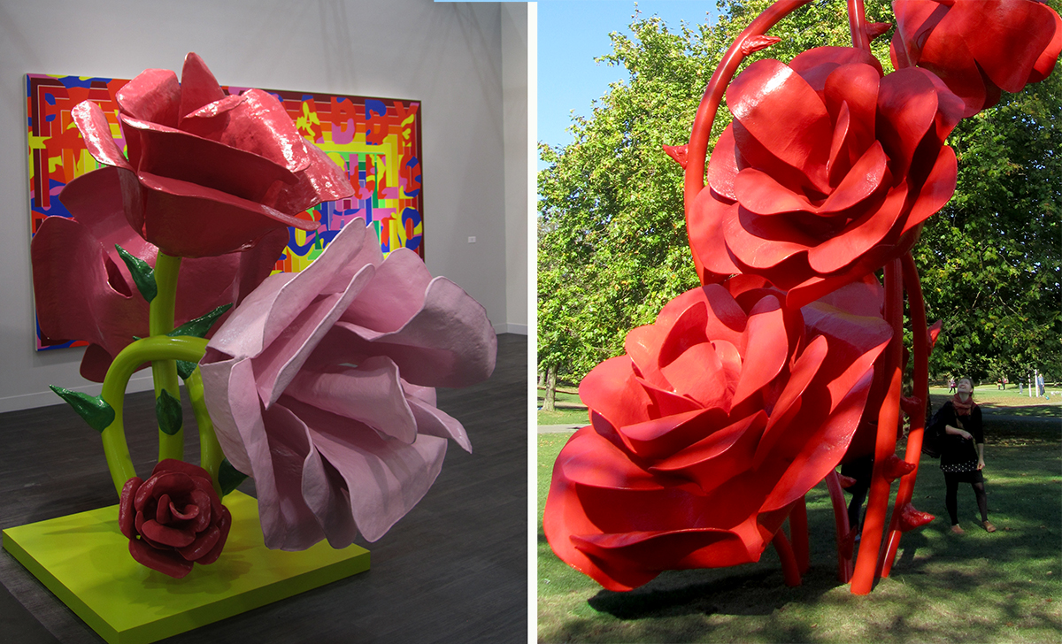 אומנות בפרחים בפסטיבל פריז בלונדון 2011