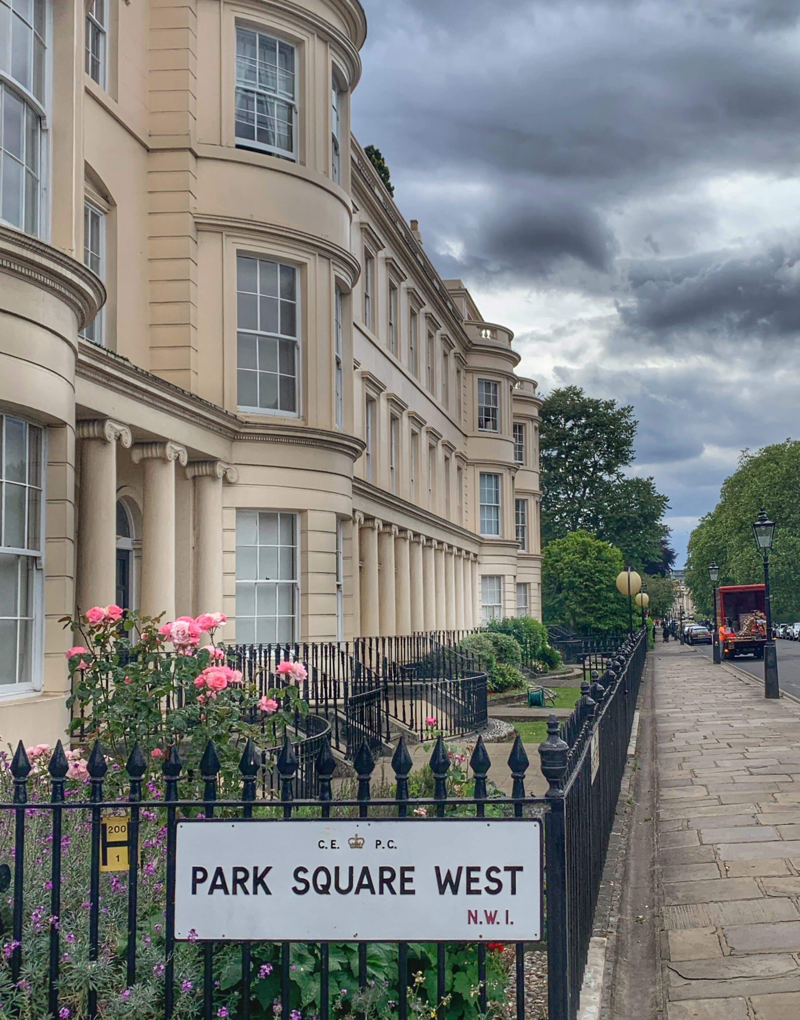 פארק ריג'נט בלונדון ורדים